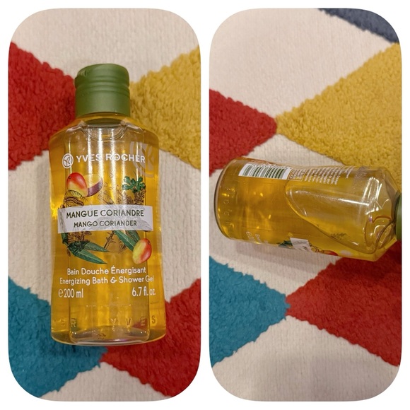 YVES ROCHER MANGO CORIANDER ENERGIZING BATH & SHOWER GEL 200ML - BRAND NEW - Picture 2 of 2